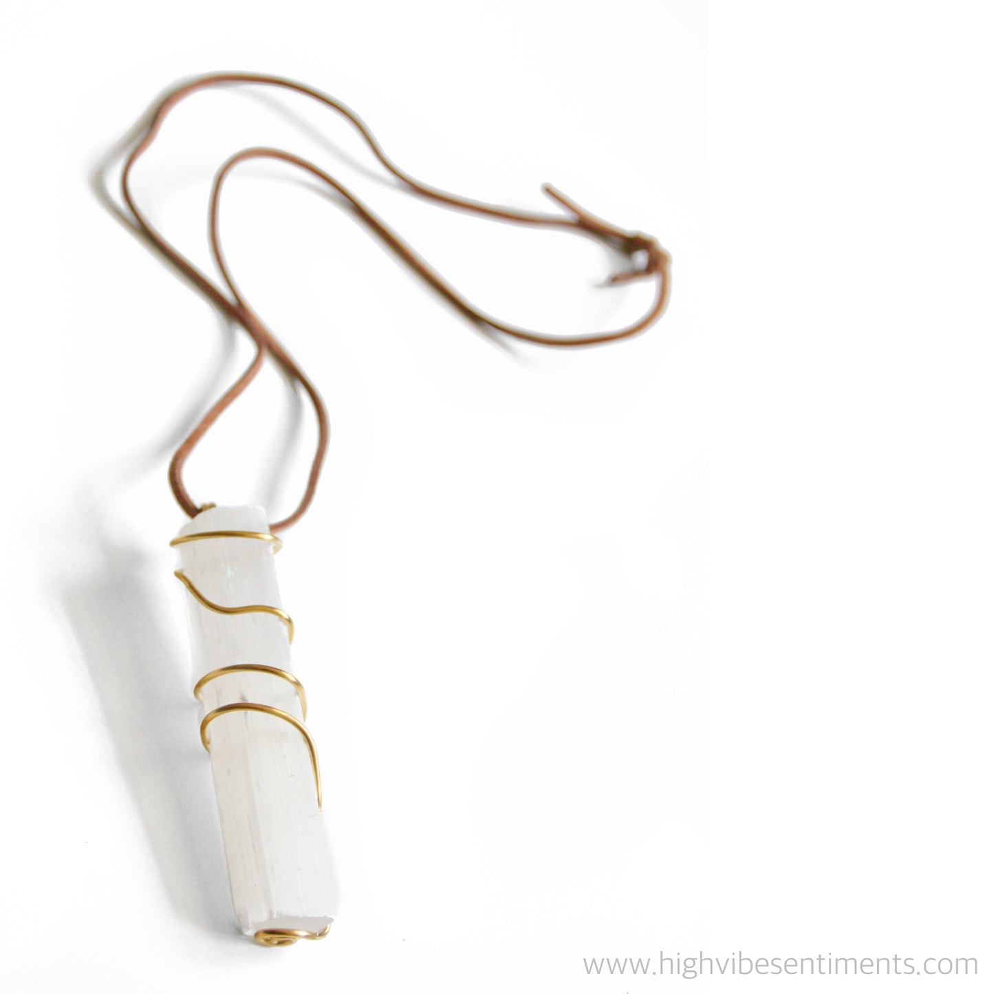 Selenite Wand Necklace