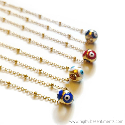 Evil Eye Drop Necklace