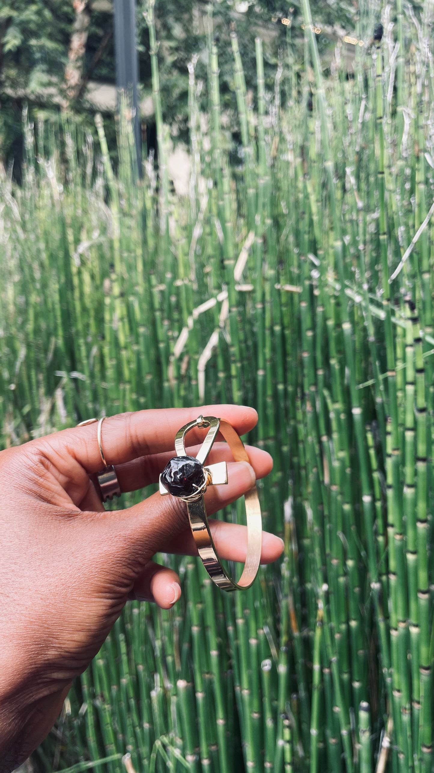 Ankh Wire Wrapped Crystal Bracelet (styles vary)